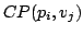 $CP(p_i,v_j)$